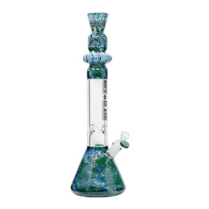 18" Nice Glass Top Glass Beaker Bong - Image 3
